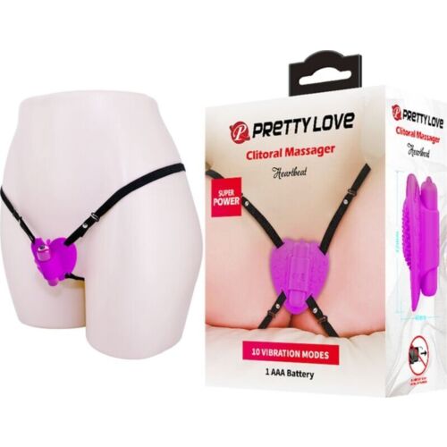 Stimulateur clitoridien Pretty Love Heartbeat 10 modes de vibration