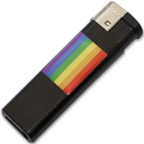 Briquet PRIDE rechargeable avec drapeau LGBT