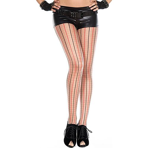 Bas Music Legs à carreaux, coupe sensuelle