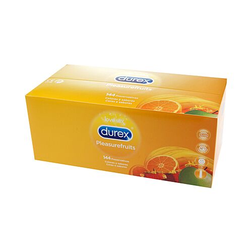 Préservatifs Durex Pleasure Fruits 144 unités - Saveurs fruitées