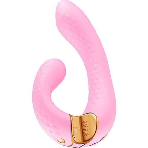 Vibrateur Shunga MIYO Light Pink - Double stimulation élégante