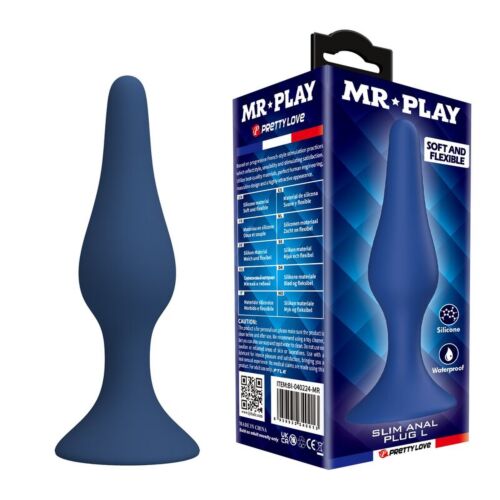 Plug Anal MR PLAY Slim Silicone avec base large
