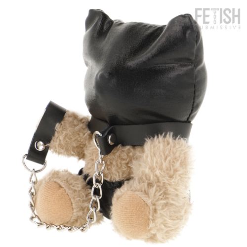 Ours en peluche Momo FETISH SUBMISSIVE avec capuche bondage