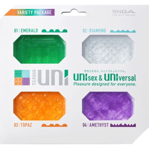 Masturbateur TENGA UNI VARIETY Pack 4 types