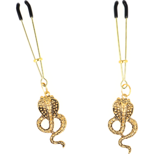 Pinces à tétons KINK Cobra 6 cm avec pendants