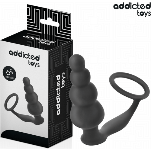 Plug Anal Addicted Toys Modèle 5 avec Anneau Testiculaire