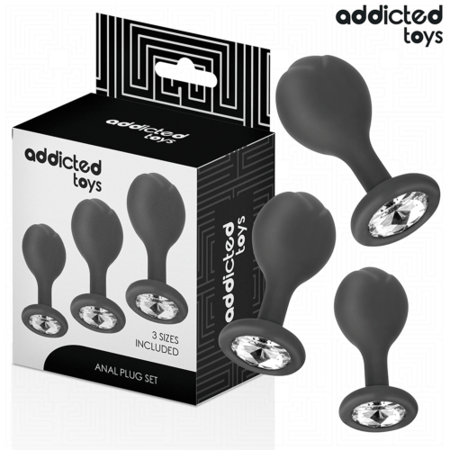 Plugs Anaux ADDICTED TOYS Set de 3 pour Stimulation Intense