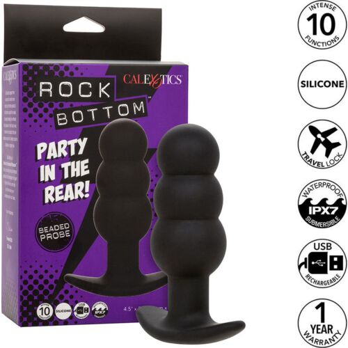 Plug Anal CALEXOTICS Rock Bottom avec 10 vibrations