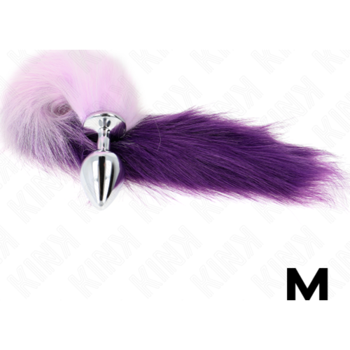 Plug Anal KINK PLEASURE PLUGS TAILLE M avec Queue Synthétique