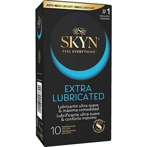 Préservatif SKYN Extra Lubrifié 10 unités - Sensation naturelle