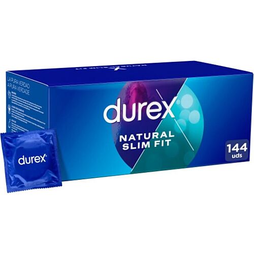 Préservatifs DUREX Natural Slim Fit 144 unités - Confort ajusté