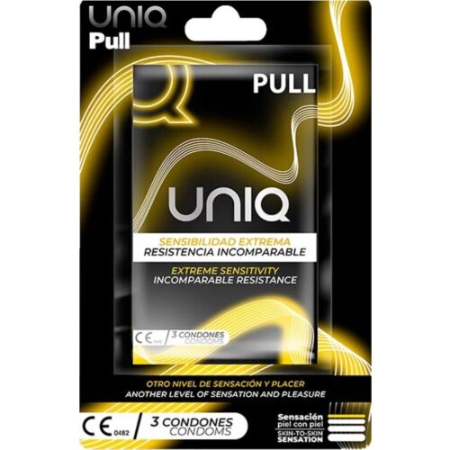 Préservatifs UNIQ Pull avec bandes - 3 unités