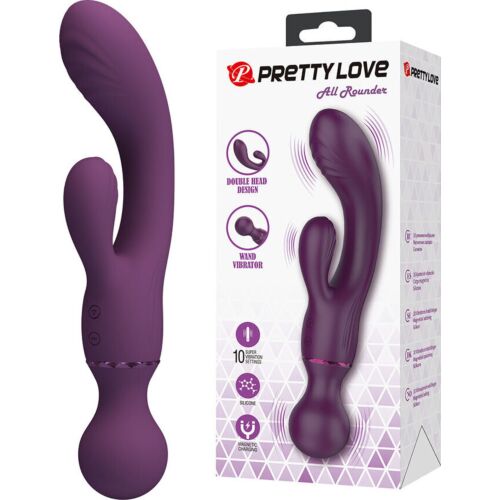 Vibrateur Rabbit Pretty Love All Rounder avec stimulation clitoridienne et point G
