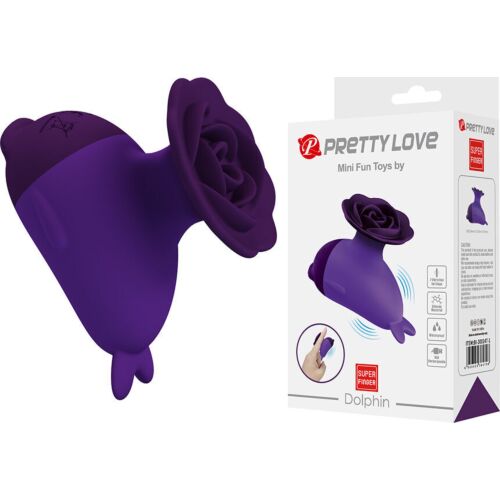 Vibrateur Pretty Love Dolphin Mini avec support ergonomique.