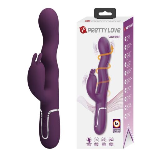Vibrateur Rabbit High Tech Loursen avec mouvement de poussée