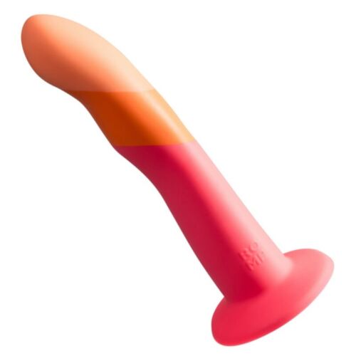Dildo ROMP Dizi tricolore avec ventouse de 18 cm