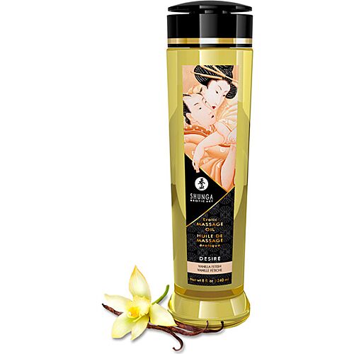 Huile de massage SHUNGA Désir 240 ML - Sensation aphrodisiaque