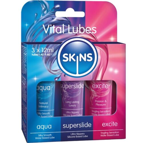 Kit de Lubrifiant SKINS - Vital Lubes Aqua, Superslide & Excite