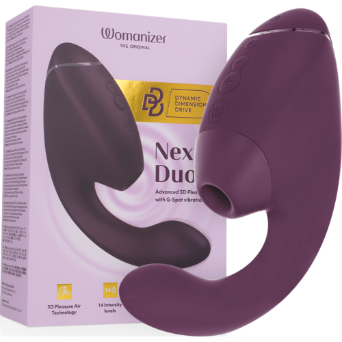 Succionateur WOMANIZER Duo Next avec technologie 3D Pleasure Air