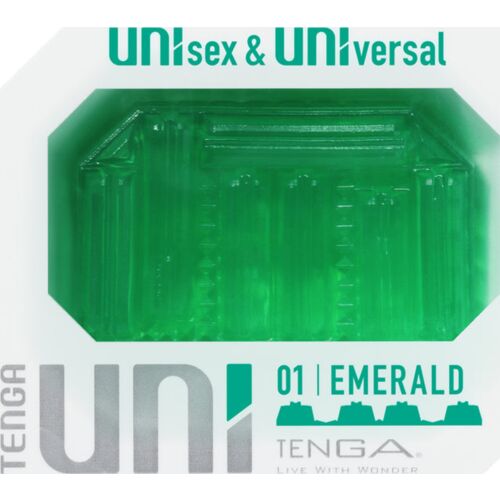 Masturbateur TENGA UNI Émeraude - Stimulation Unisexe