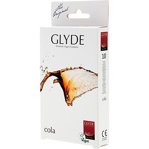 Préservatifs Glyde Ultra Cola - 10 unités au goût de cola