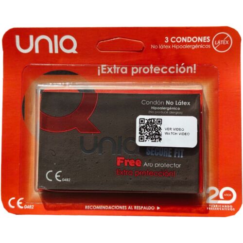 Préservatif UNIQ Secure Fit sans latex