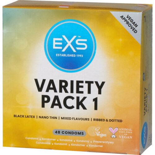 Préservatifs Exs Variety Pack 1 – Assortiment de textures et saveurs