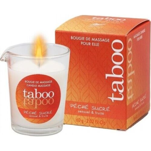 Bougie de massage RUF TABOO - Parfum nectarine