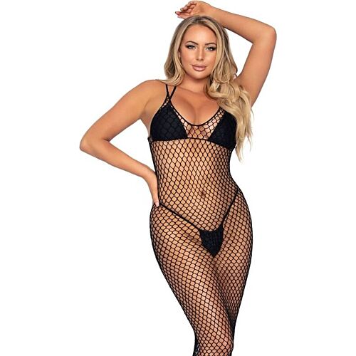 Robe sexy Leg Avenue en résille avec dos nu