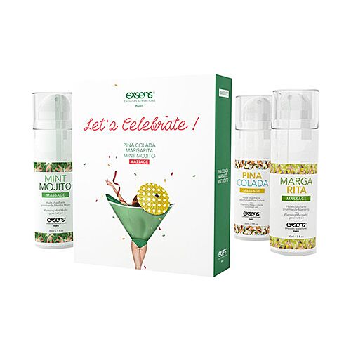 Kits cosmétique Exsens WARMING GOURMET 3 huiles comestibles