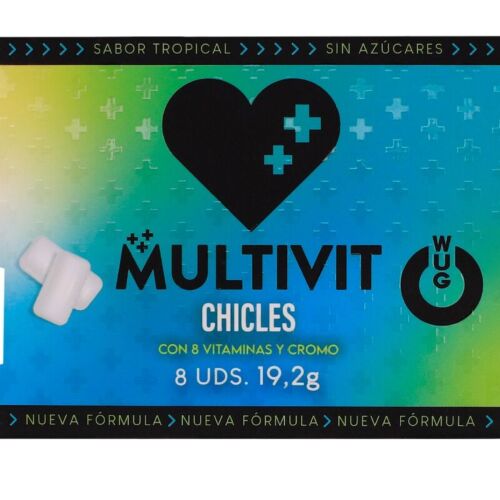 Chicles WUG GUM MULTIVIT Gout Tropical pour un moment de détente