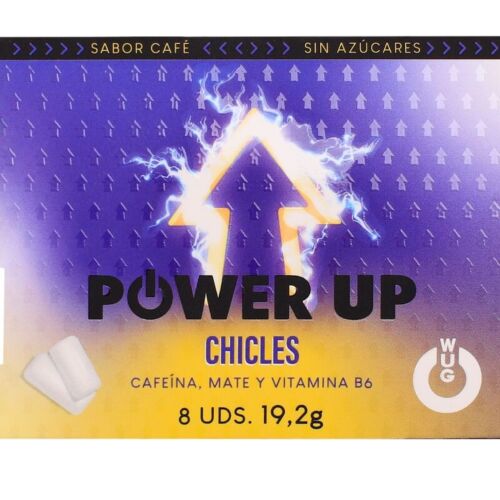 Chewing-gums WUG GUM WUG POWER UP au goût de Café
