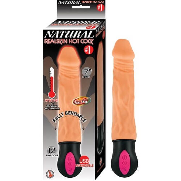 Realistic Warming 7 inch Vibrating Dildo Vanilla Realistic Warming 7 inch Vibrating Dildo Vanilla