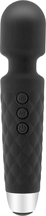 Masseur S Pleasures The Wand Black avec tête flexible Masseur S Pleasures The Wand Black avec tête flexible