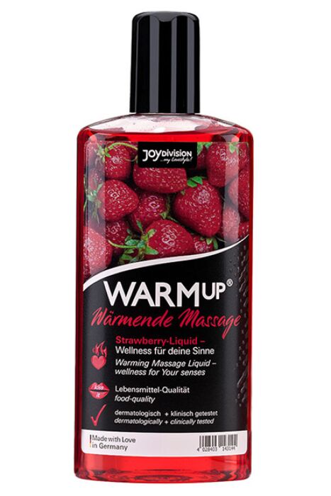 Huile de Massage JOYDIVISION WARMUP - Effet Chaleur Fraise