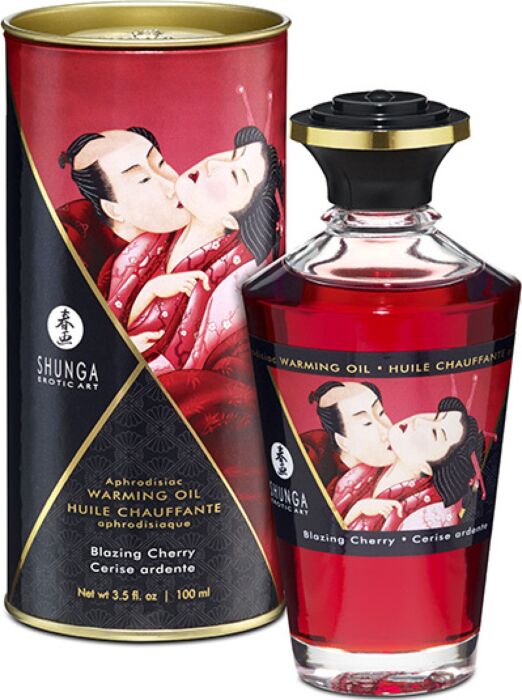 Huile de massage chauffante SHUNGA Cerise 100 ml Huile de massage chauffante SHUNGA Cerise 100 ml