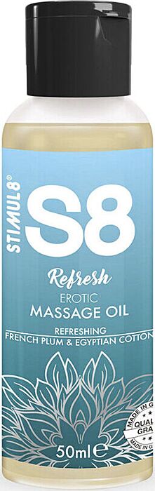 Huile de massage érotique STIMUL8 S8 Refresh Huile de massage érotique STIMUL8 S8 Refresh