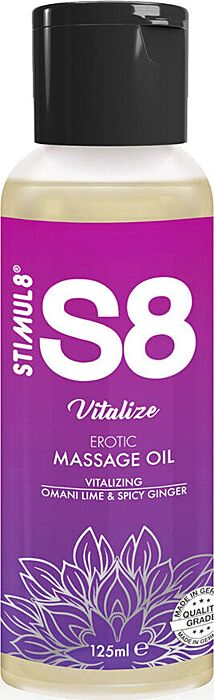 Huile de massage STIMUL8 S8 Vitalize 125 ml Huile de massage STIMUL8 S8 Vitalize 125 ml