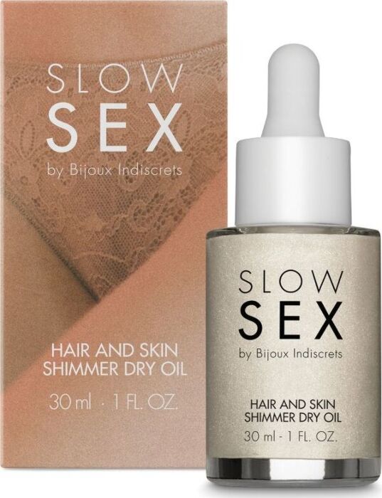 Huile sèche illuminante BIJOUX SLOW SEX 30 ml
