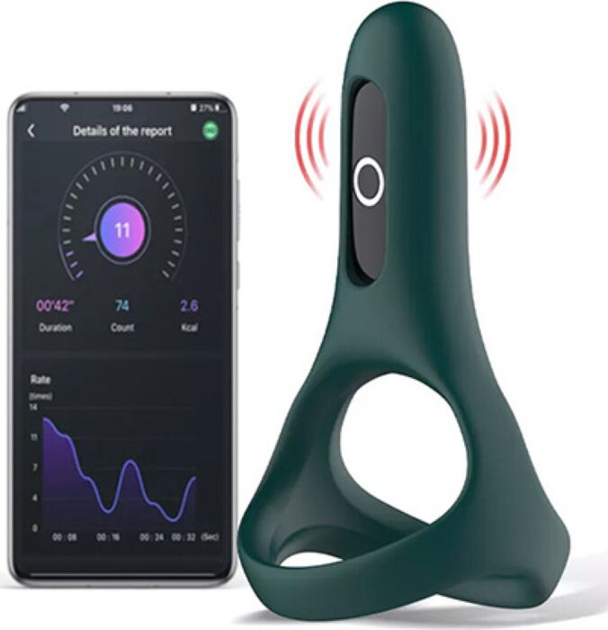 Anneau vibrant Magic Motion Rise connecté