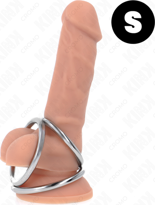 Anillo Pene Triple KINK Metal Cromado - Control y Placer Anillo Pene Triple KINK Metal Cromado - Control y Placer