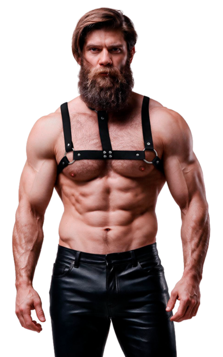 Harnais Similicuir FETISH SUBMISSIVE ATTITUDE pour homme