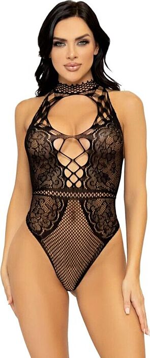 Body Leg Avenue Escote Halter y Abertura Sexy Body Leg Avenue Escote Halter y Abertura Sexy