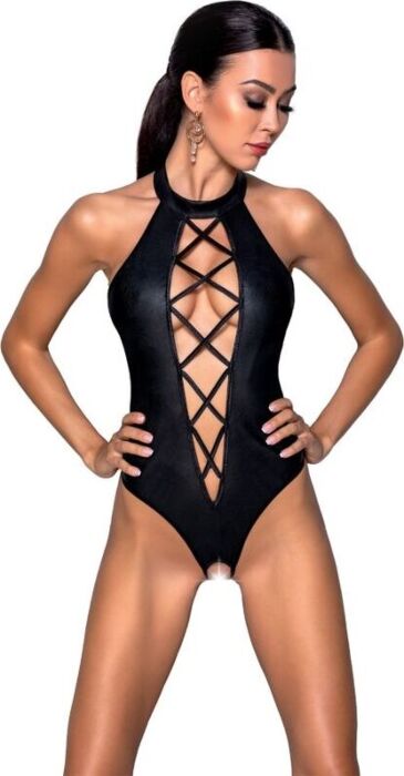 Body Passion Leather Teddy