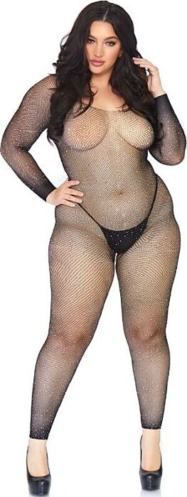 Bodystocking résille Leg Avenue 1X-2X