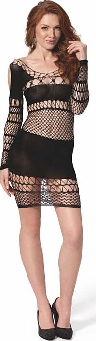 Bodystocking PASSION BS 105 Negro Sexy y Elegante