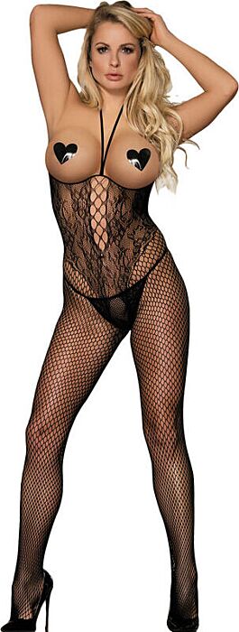 Bodystocking Sublime Rejilla Abierta Negro