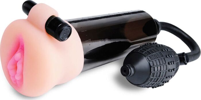 Bomba de succion con masturbador Pump worx