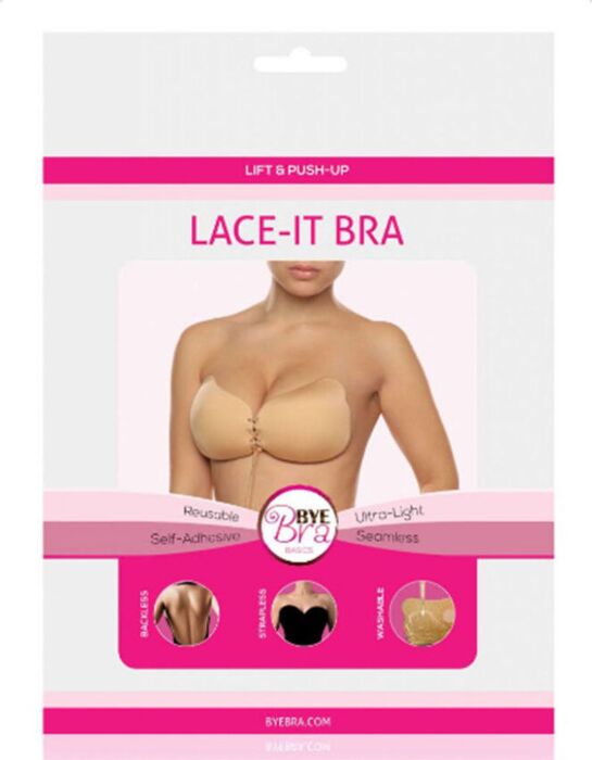 Byebra lace-it realzador push-up cup c natural