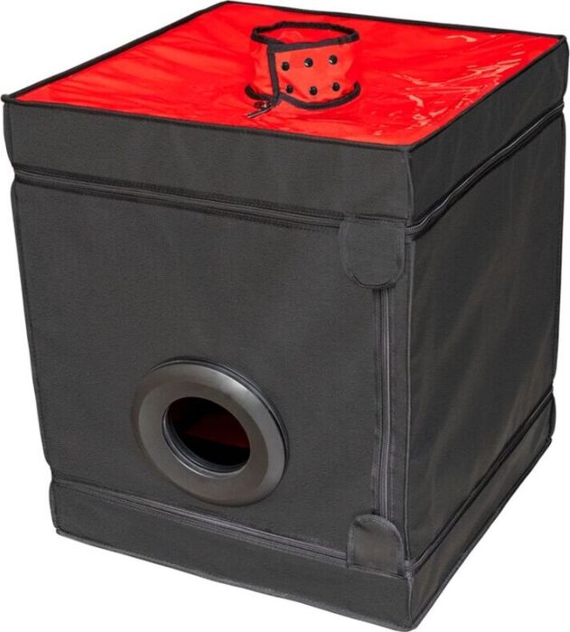 Cabina Bukkake Secret Dome Negro & Rojo - BDSM